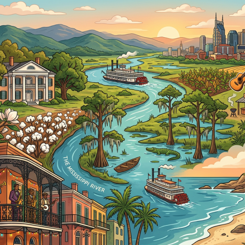 Тест по географии: США. Юг (11 класс)