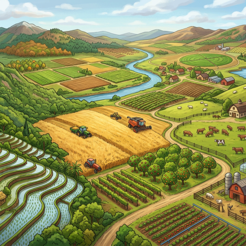 Тест по географии: Сельское хозяйство (10 класс)