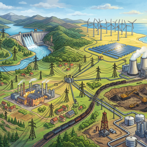 Тест по географии: Энергетика — комплекс отраслей (10 класс)