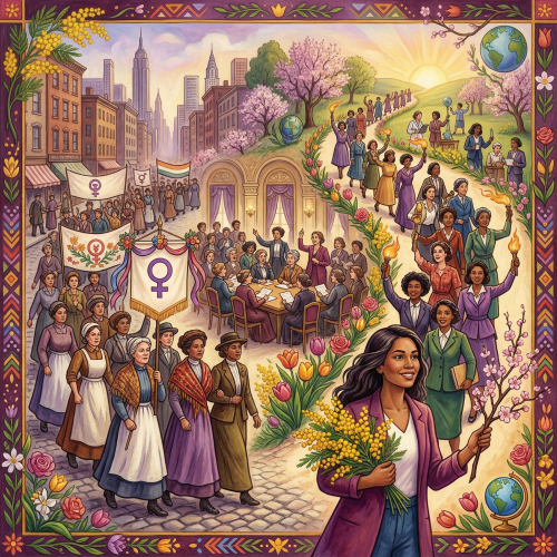 Тест по истории Международного женского дня