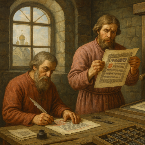 Тест по окружающему миру: Мастера печатных дел (4 класс)