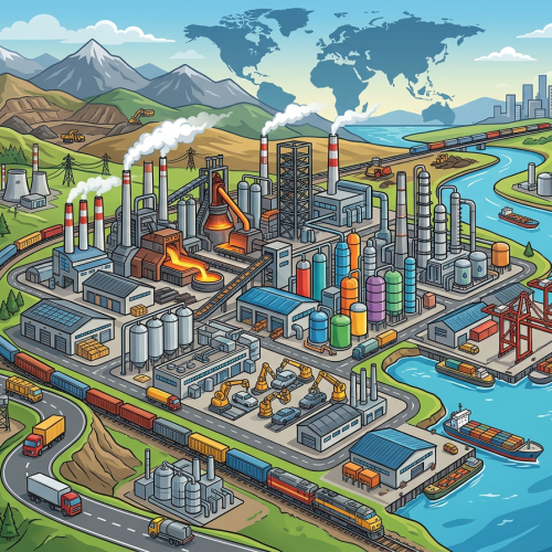 Тест по географии: Обрабатывающая промышленность (10 класс)