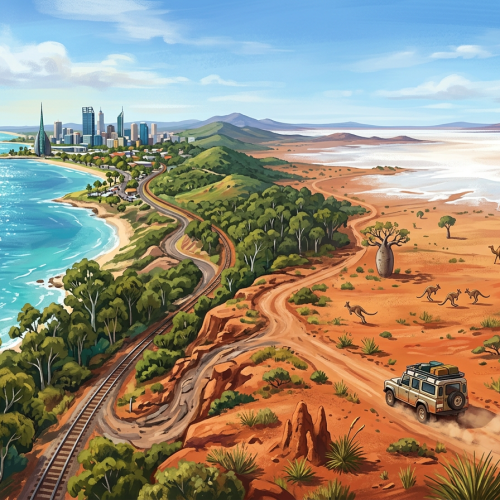 Тест по географии: Австралия. От Перта до озера Эйр-Норт (7 класс)