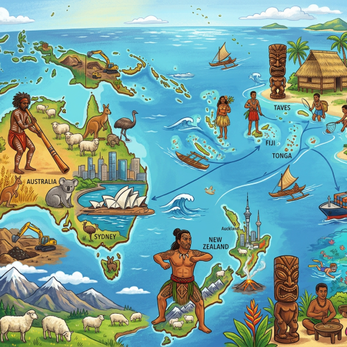 Тест по географии: Население, экономика и внутренние различия Океании (11 класс)