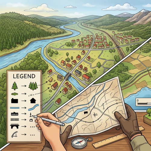 Тест по географии: Для чего нужны условные знаки и масштаб на планах и картах (5-6 класс)