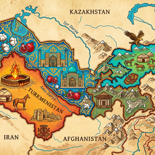 Тест по географии: Постсоветский регион. Узбекистан, Таджикистан, Киргизия, Туркмения (11 класс)