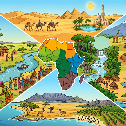 Тест по географии: Особенности регионов Африки (7 класс)